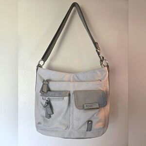 Rosetti light grey adjustable shoulder bag